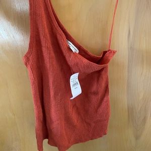 One shoulder strap American eagle tank